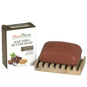 Raw Shea Butter Shea Olein Natural Soap 5 oz Bar w/ Jojoba Oil, Frank & Myrrh